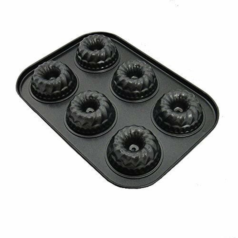Trade Shop - Stampo Teglia Vassoio Antiaderente 6 Muffin Cupcake Dolci Budino Ciambelle -