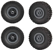 Ruote di gomma in gomma dura - Set di 4 ruote di sterzata per auto RC - Materiale di alta qualità - Stabilità - Compatibile con 1/16 - Pneumatici per auto RC