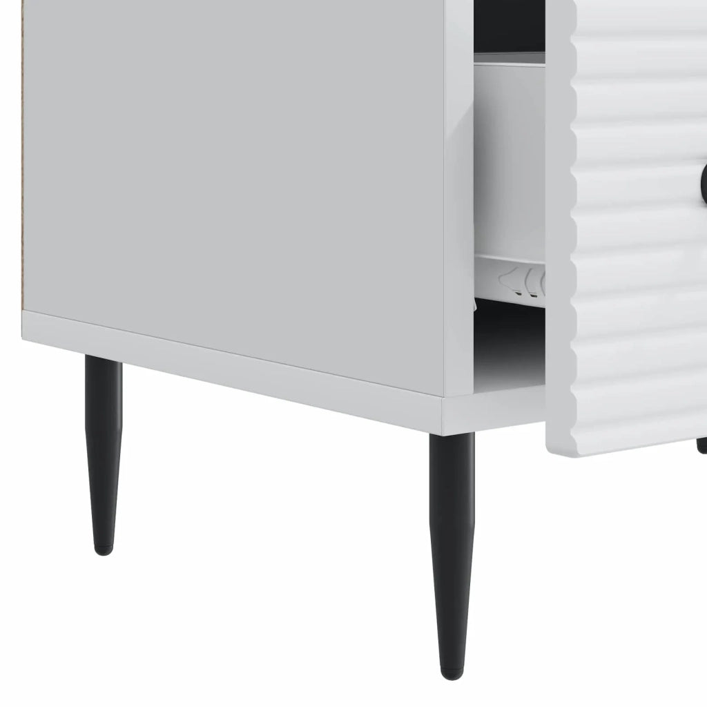 Mobile TV Bianco 147 x 34,5 x 30 cm Legno ingegnerizzato 894935