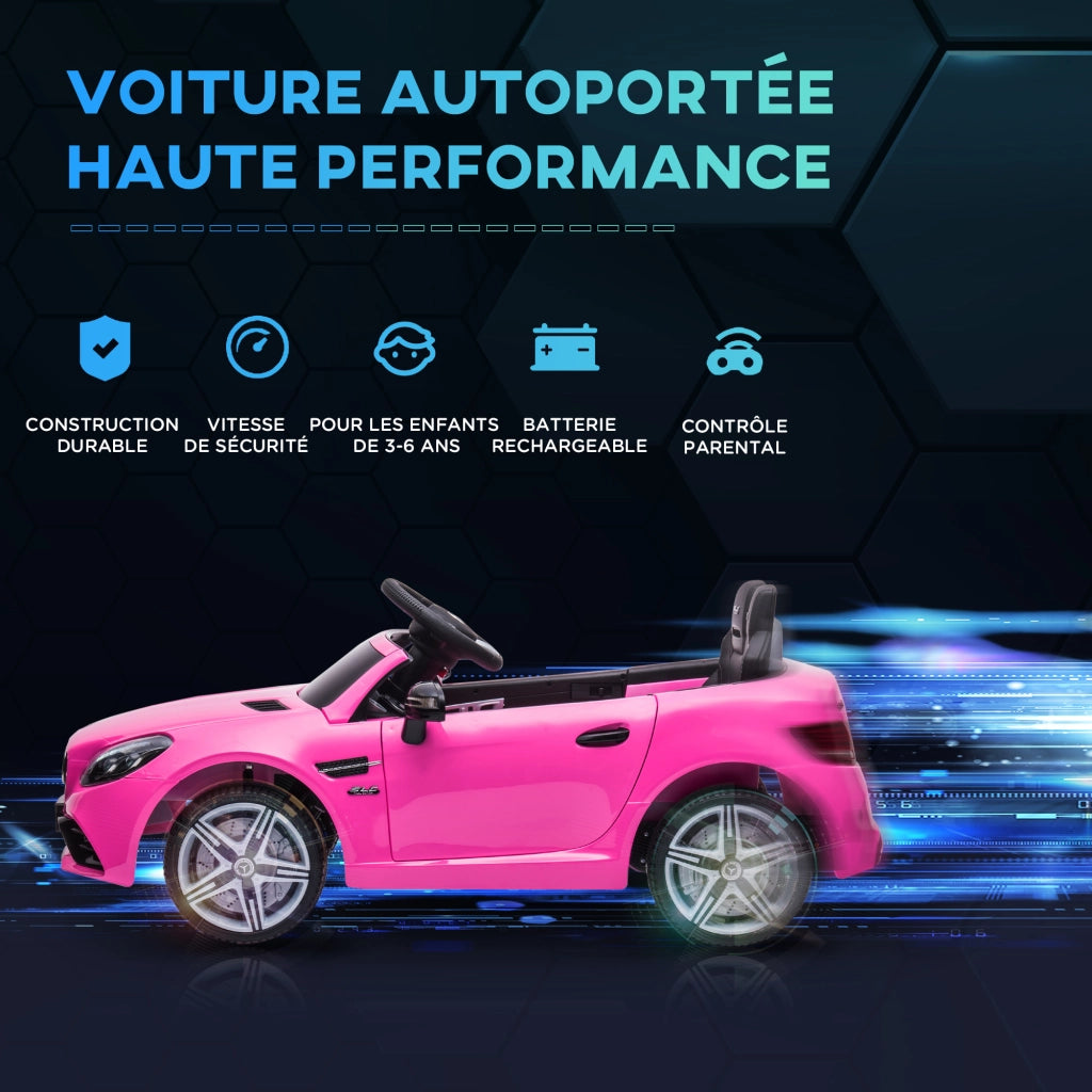 Auto Bambini Mercedes SLC 300 Elettrica 12V ¨C Zephmum ¨C Rosa con Telecomando