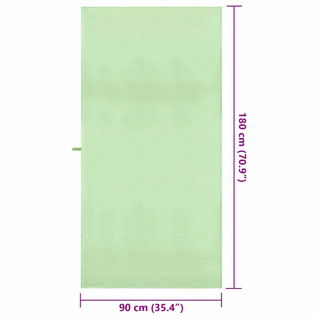 Asciugamani Sportivi 2 pcs Verde 180 x 90 cm 42011480