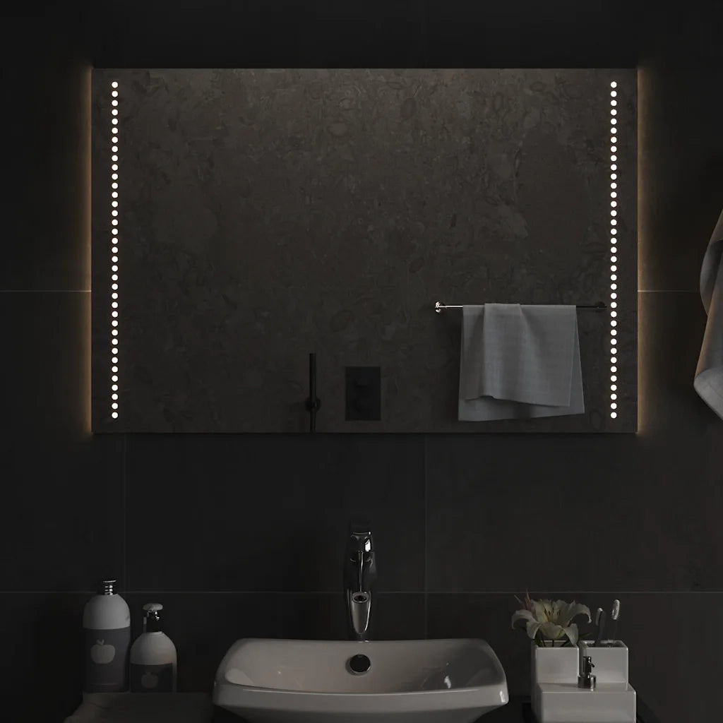 Specchio da Bagno | Specchio decorativo con Luci LED 90x60 cm