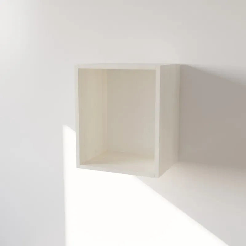 Pensile Cucina  in Legno Nobilitato Larice Bianco Mobile Alto con 1 Anta, Pensile Componibile Moderno Made in Italy (H48XL60XP33cm)