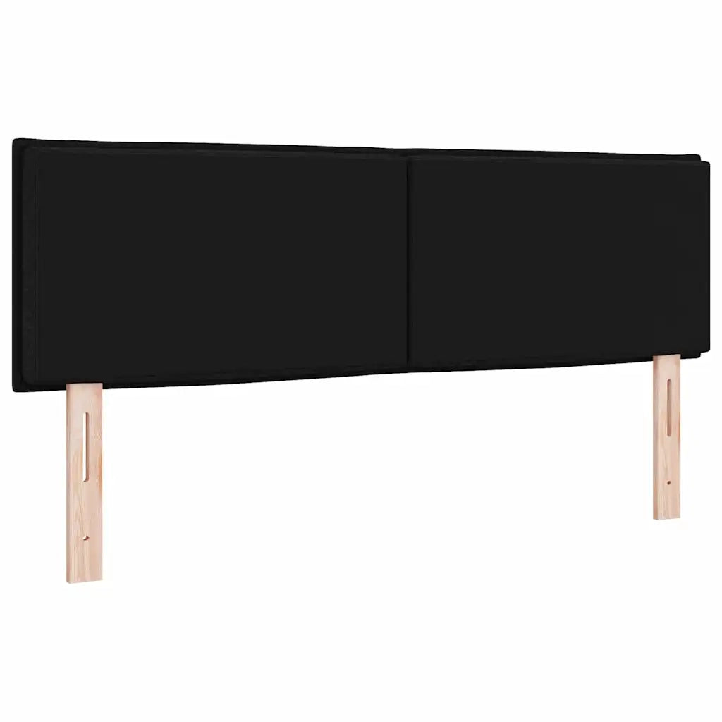 Testiera | Testata LED con strisce LED con Testiera | Testata Nero 160 cm Tessuto