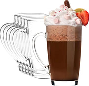 Set di 6 Tazze per Caffè Espresso-Cappuccino-Latte-Tè-Resistente al Calore-Resistente al Tempo-Stile Set di 6 Tazze per Caffè