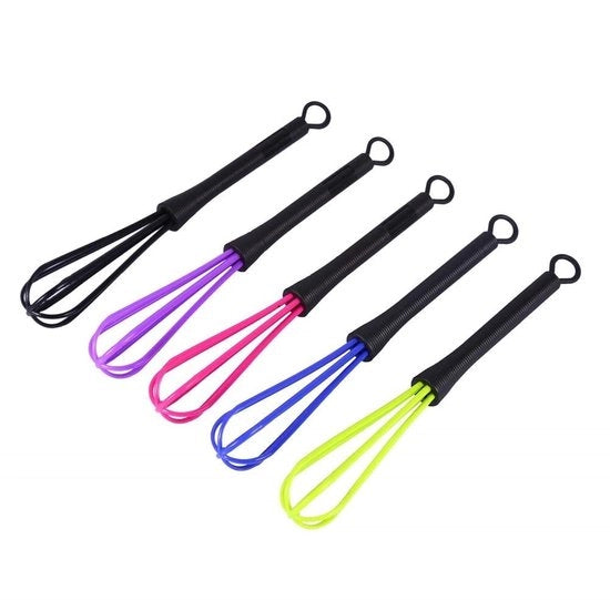 Set di pennelli per capelli da 5 pezzi - Materiale in plastica duraturo - Manico antiscivolo - Dimensioni mini - Adatto per salone di bellezza e cucina - Garde