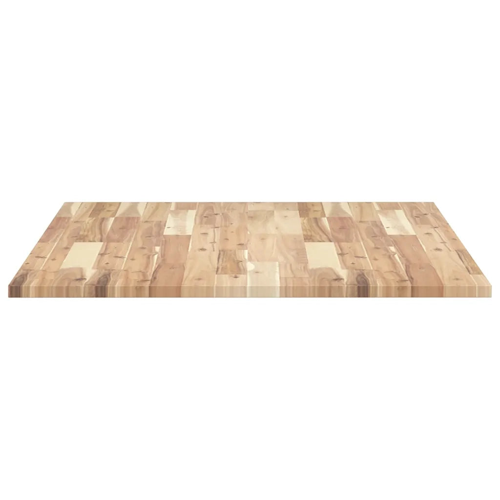 Piano Tavolo | Superficie Tavolo | Piano Scrivania Rettangolare 100x80x2cm Legno Massello di Acacia