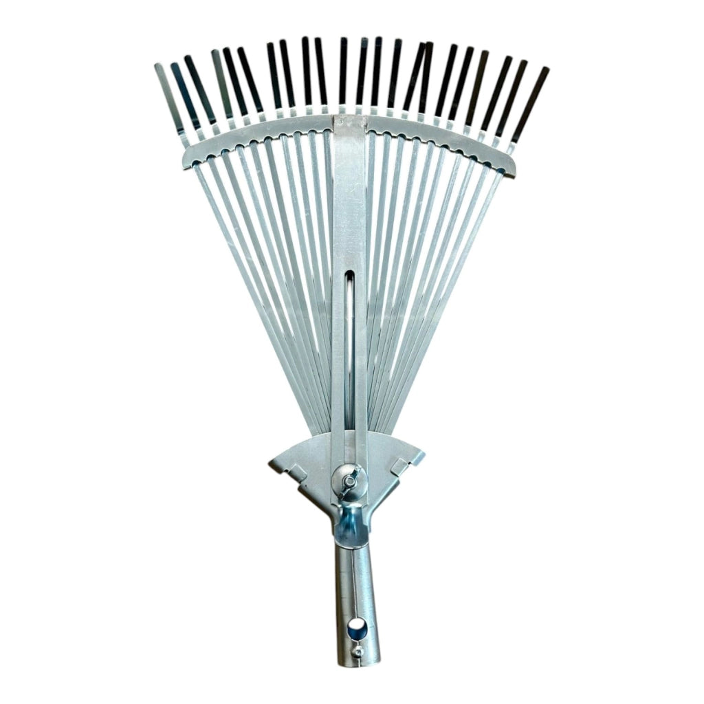 SCOPA GIARDINO A VENTAGLIO ACCIAIO ZINCATO cm 29/48x43