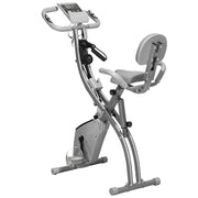 Cyclette Pieghevole 2 in 1 con Sensore Frequenza Cardiaca ¨C Minimal ¨C Grigio