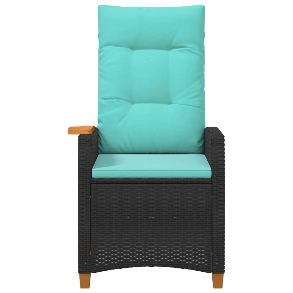 Poltrona reclinabile con tavolino 62 x 64 x 112 cm polyrattan 42026811