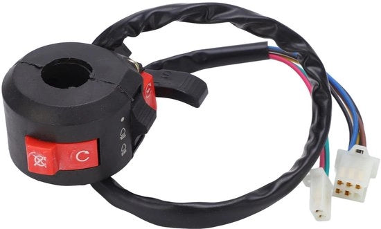 Stuurschakelaar per motor 7 poli universale 22 mm - Schakela per avviamento Choke - Adatto per Pit Pro Trail Dirt Quad