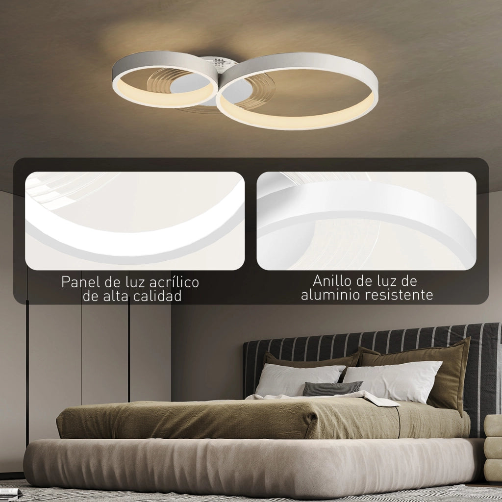 Lampada a Soffitto LED 40W ¨C zephmum ¨C 3000K/4000K/6500K Bianco