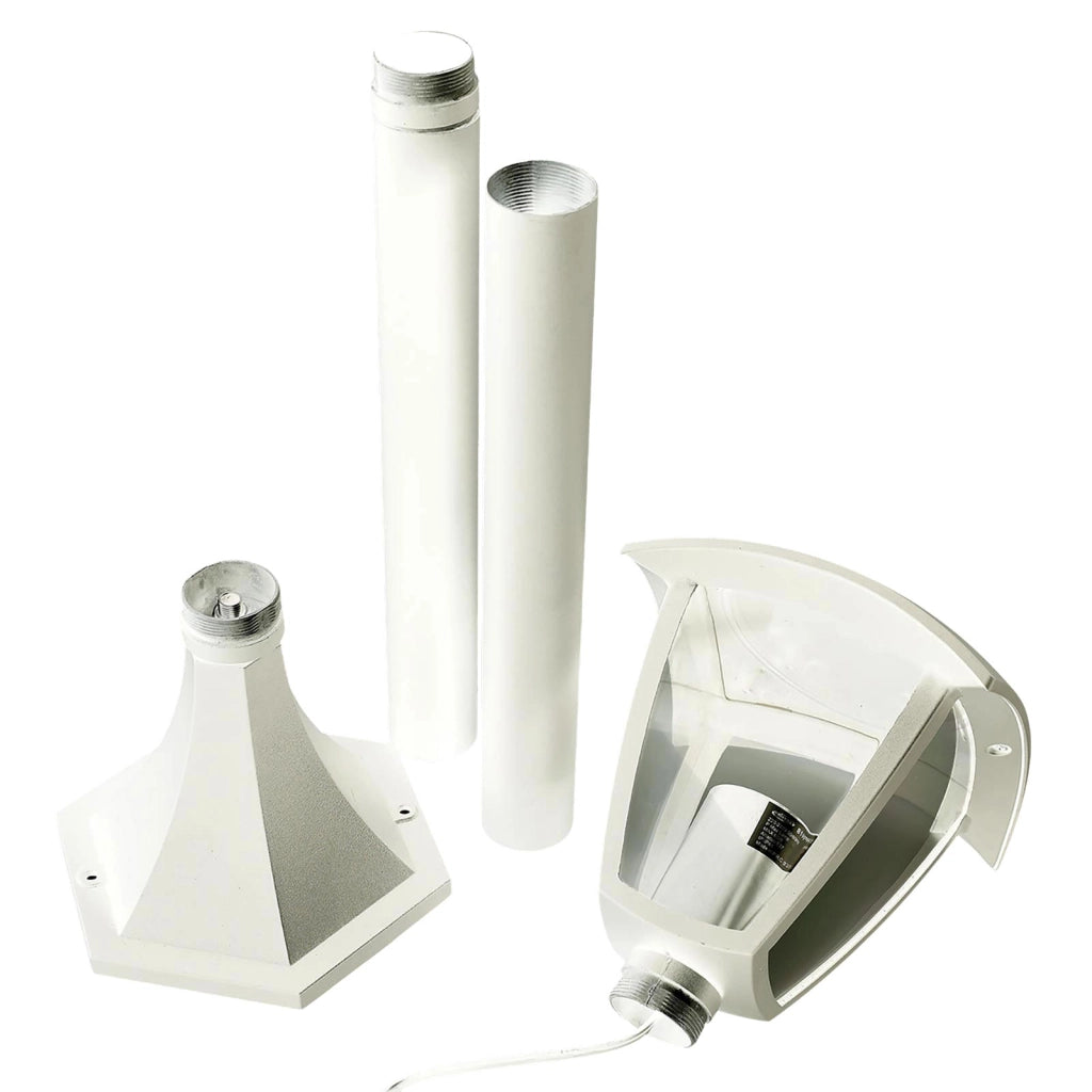 Lampione moderno da giardino E27 lampioncino impermeabile luce per viale cortile sentiero bianco 86cm
