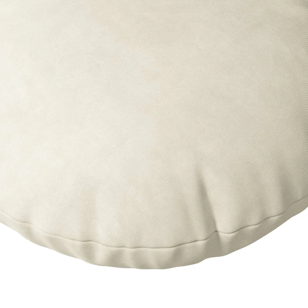 Cuscini per Seduta 2 pcs Crema Ø30 x 13 cm Velluto 42014109