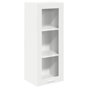 Mobiletto a parete moderno per un'organizzazione efficiente 40 x 31 x 100 cm legno composito bianco 02_0053417