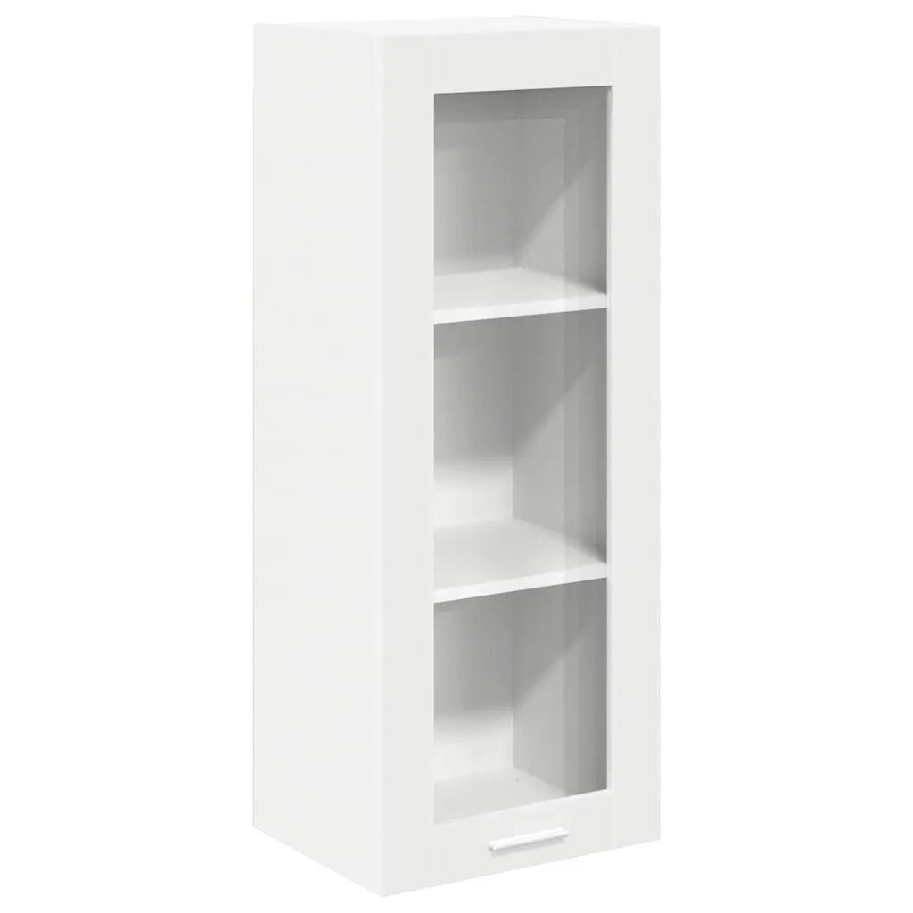 Mobiletto a parete moderno per un'organizzazione efficiente 40 x 31 x 100 cm legno composito bianco 02_0053417