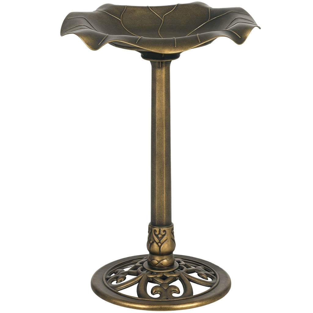 Abbeveratoio per Uccelli ¨C Xylo ¨C Design Vintage Bronzo ?50x71H cm