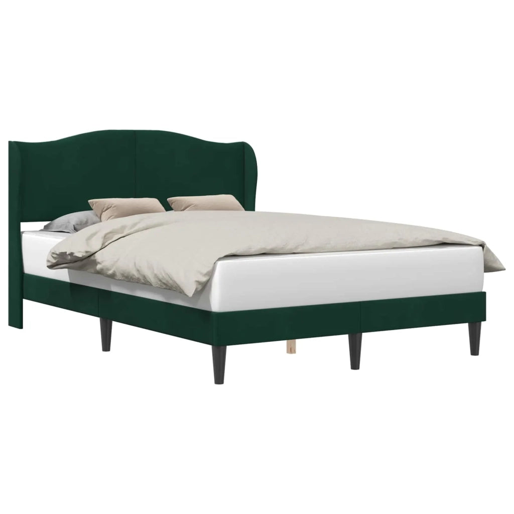 Struttura del letto-Giroletto Verde Scuro 120 x 190 cm Velluto 682150