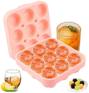 Igloo in forma di ghiaccio - utilizzo versatile - 9 pezzi - rosa - BPA libero