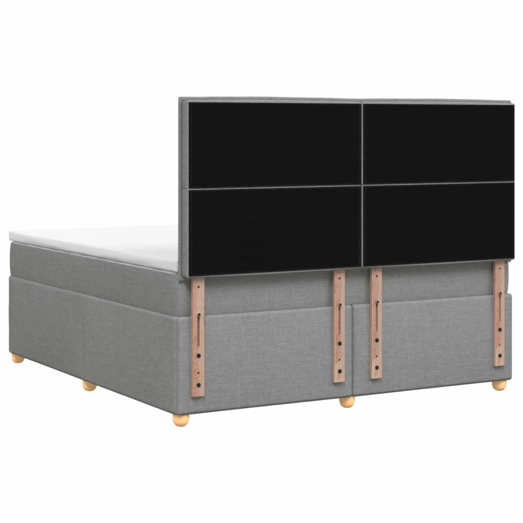 Letto box spring con materasso Grigio Chiaro 140 x 190 cm 3453872