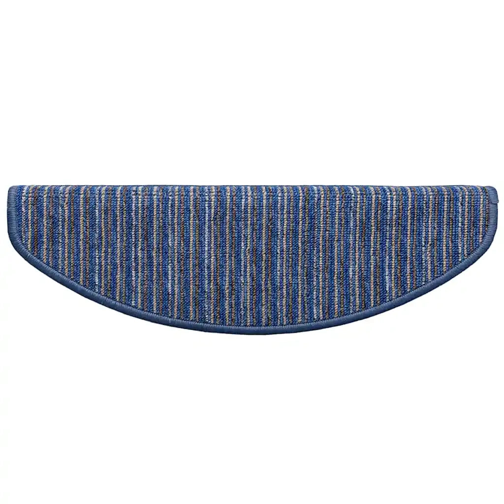 Tappetini per scale autoadesivi 15 pz | Gradini per Scale Blu 65 x 21 x 4 cm