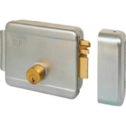 SERRATURA CANCELLO APPLICARE ELETTRICA 680 YALE - ZINC C.TONDO FISSO+SCR+TETT E.MM 50 SX- 1 pezzi