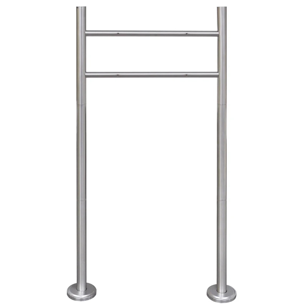 Supporto per cassetta postale in acciaio inox 120 x 50 cm 1002001