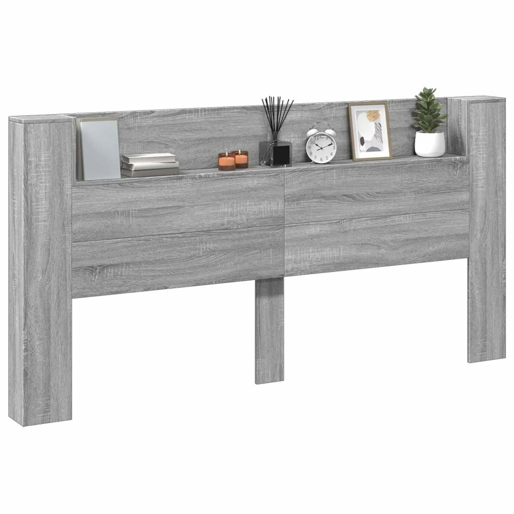 Testiera | Testata Grigio Sonoma 200 x 16,5 x 103,5 cm Legno multistrato