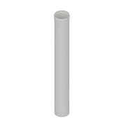 ELEMENTO DIRITTO IN ACCIAIO AISI 304L MT 1 PER CAPPE- Diam. 130 Bianco- DK- pezzi 1