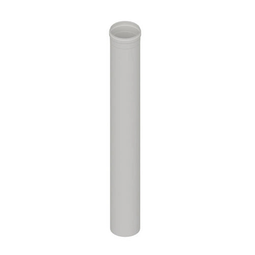 ELEMENTO DIRITTO IN ACCIAIO AISI 304L MT 1 PER CAPPE- Diam. 130 Bianco- DK- pezzi 1