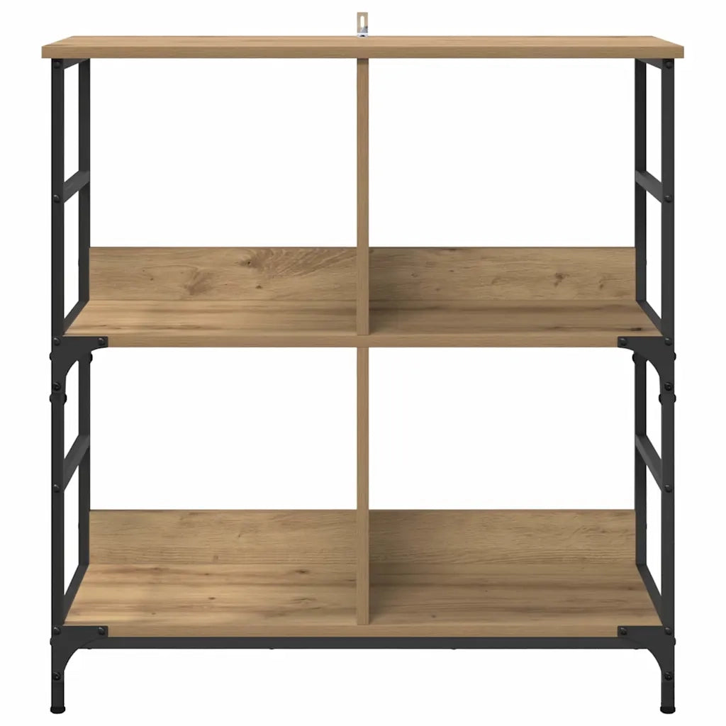 Libreria-Scaffale per Libri-Mobile di Stoccaggio rovere artigianale 78.5 x 33 x 82 cm Legno multistrato
