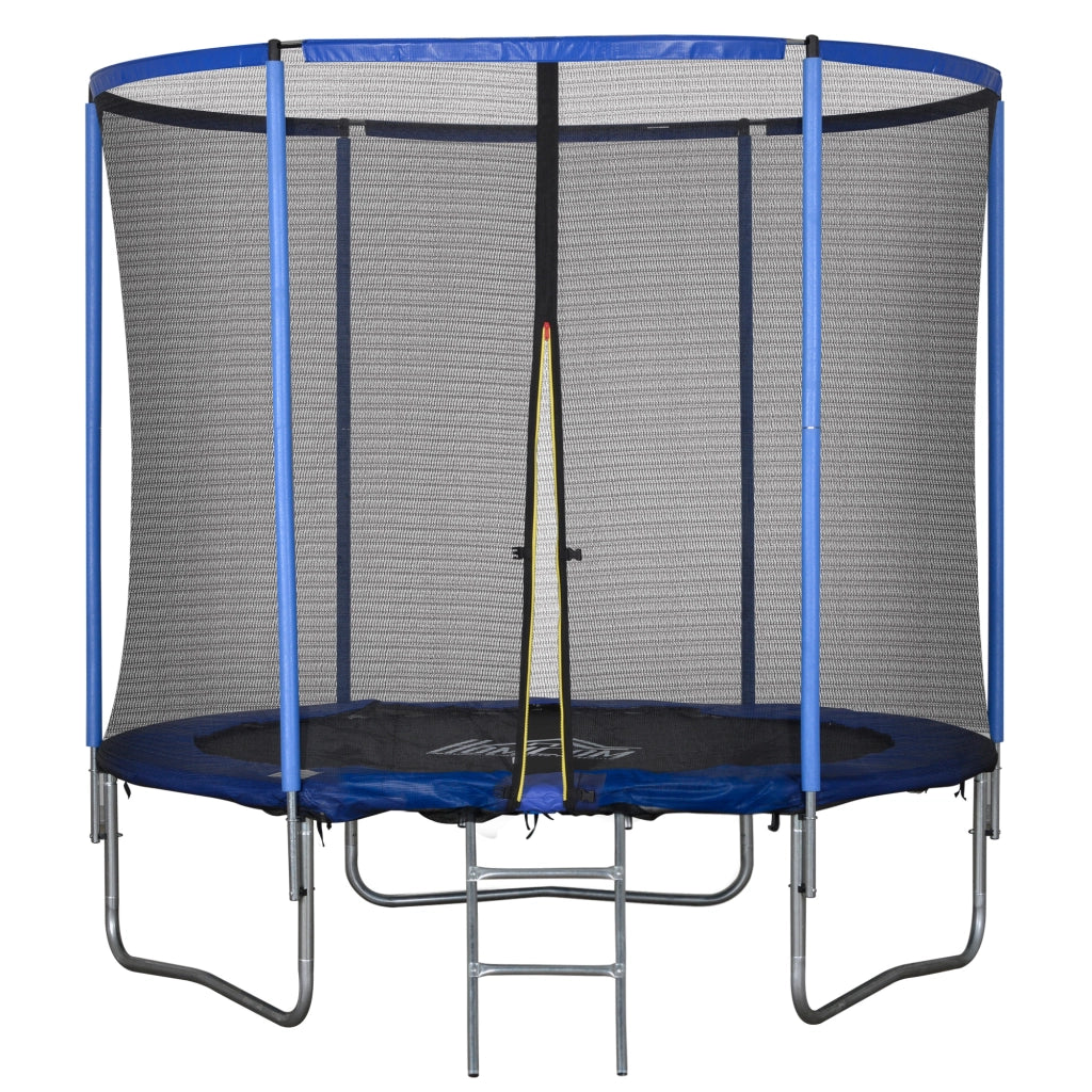 Trampolino Elastico da Giardino ¨C zephmum ¨C Blu e Nero, ?244x240cm
