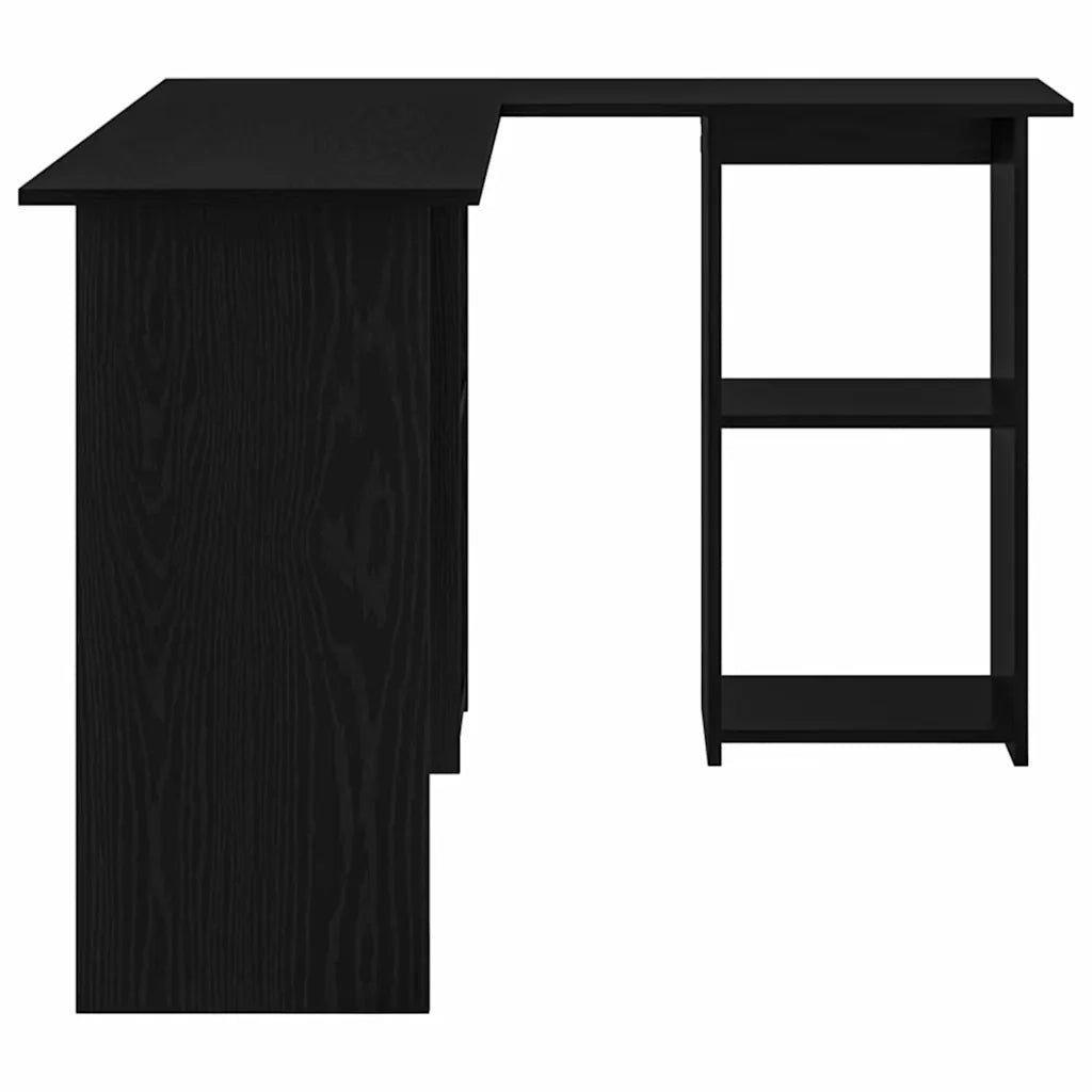 Scrivania | Tavolo da Ufficio Rovere Nero 142 x 102 x 73 cm Legno multistrato