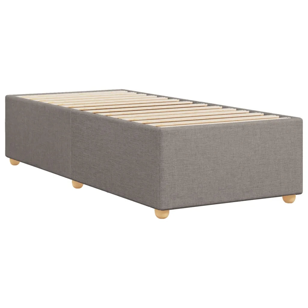 Letto singolo | Letto per adulti | Giroletto senza Materasso Tortora 90x200 cm Tessuto