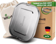 Lunchbox in acciaio inossidabile di alta qualità - 1400ml - Compartimenti divisibili - Cassetto del pane chiuso a chiave