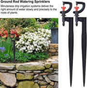 Irrigatore per giardini a 360 gradi girevole - Bocca in plastica - Accessori per campi da gioco e cortili - 20 cm - Sistema di irrigazione acquatica.