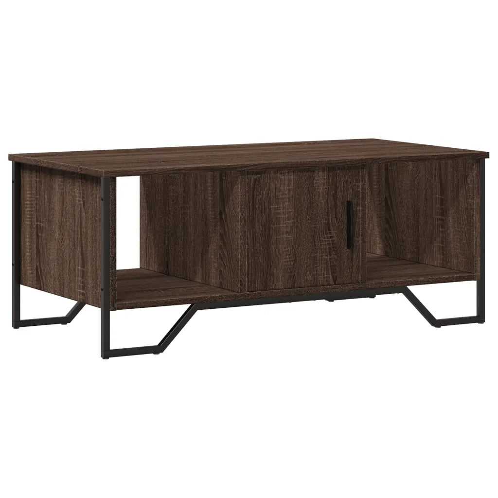 Tavolino Salotto-Tavolino da soggiorno-Tavolo Rovere Marrone 100x51x40 cm Legno Multistrato 600282