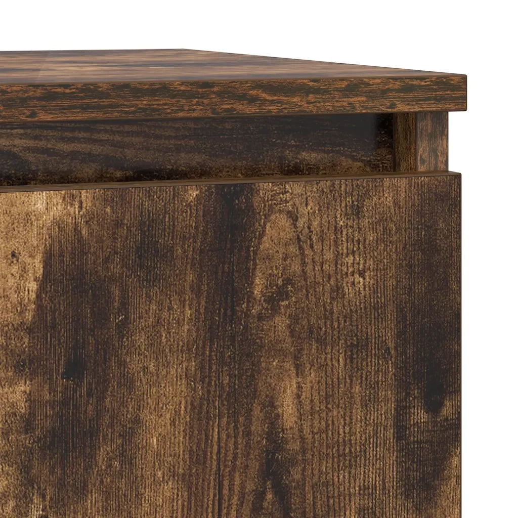 Credenza | Madia | Buffet da pranzo | Armadio da pranzo Rovere Fumo 29,5x34x76 cm in Legno Multistrato