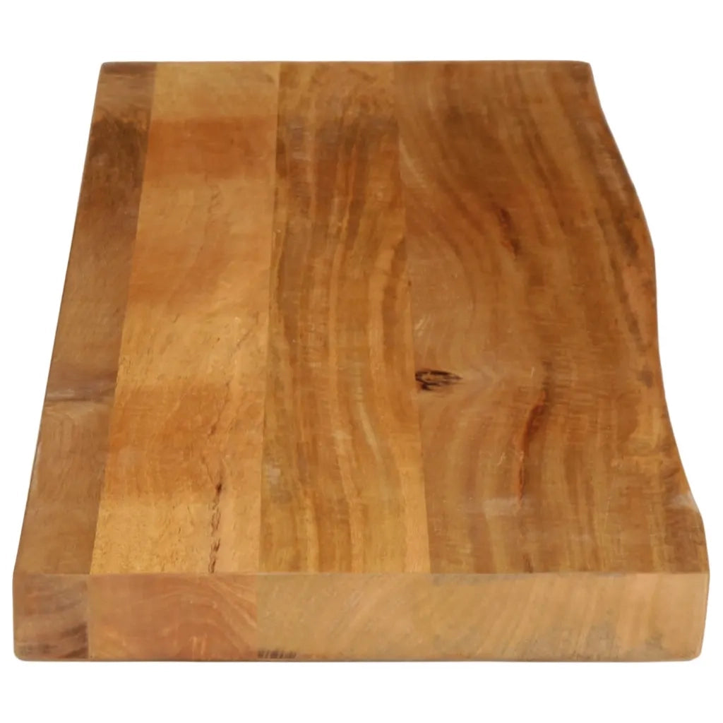 Piano Tavolo Bordi Vivi 120x30x2,5cm in Legno Massello di Mango 370530