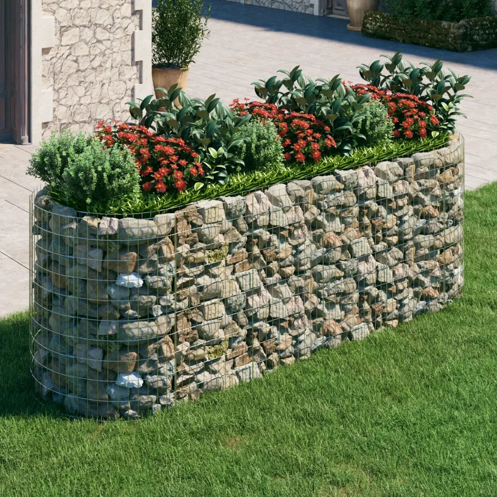 Gabbione con Letto Rialzato in Ferro Zincato 300x100x100 cm 152046