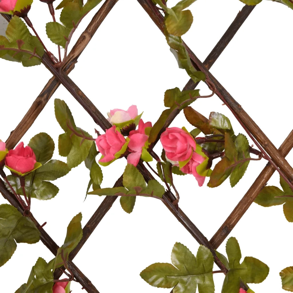Traliccio Edera Artificiale Espandibile 5 pz Rosa Scuro 180x20cm CFW6477117