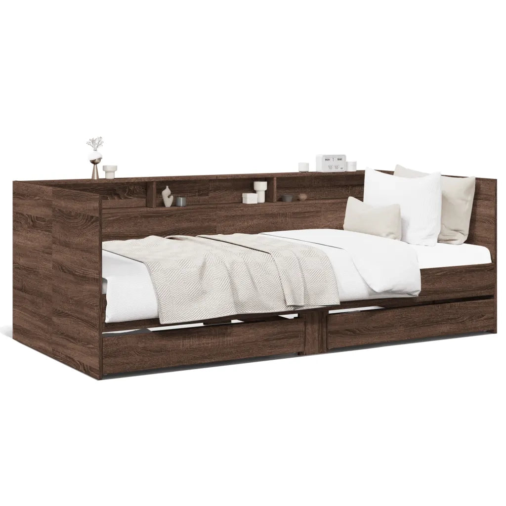 Divano Letto con Cassetti senza Materasso 75x190 cm 3280866