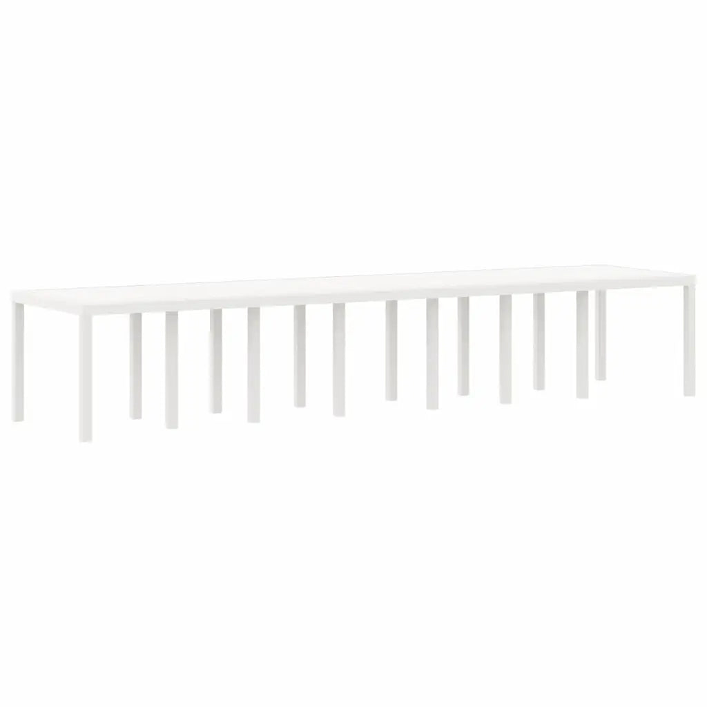 Set da pranzo da giardino con cuscini 17 pcs Bianco PP 3378662