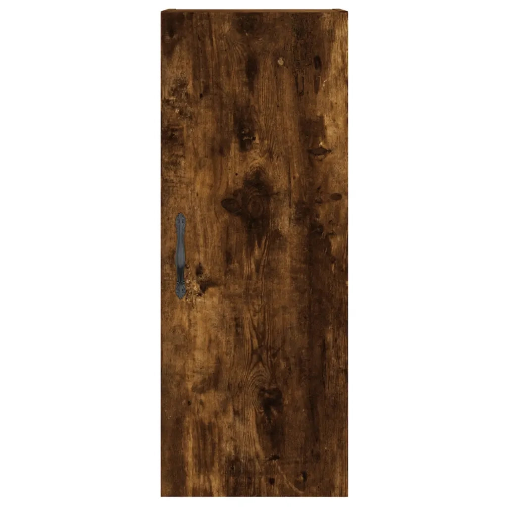 Credenza-Buffet-Armadio da cucina Rovere Fumo 34,5x34x180 cm in Legno Multistrato 816970