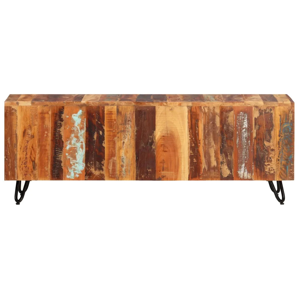 Mobile Porta TV 110x30x40 cm in Legno Massello Riciclato 337842