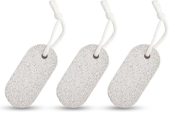 Set di Pietre Puimsteen Naturale da 3 - Pietre Vulcaniche per Elettrizzazione e Pediluvi - Peeling Naturale - Prodotto con Progettazione Ergonomica