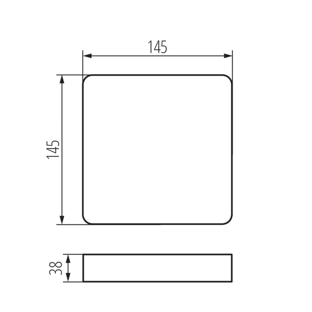 Cornice quadrata da superficie TAVO 12W Kanlux 36522