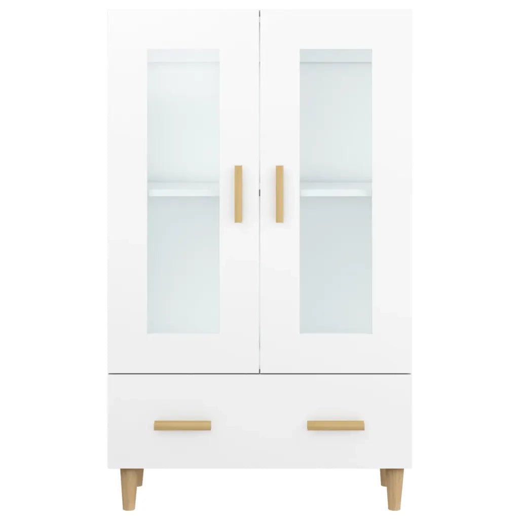 Credenza-Buffet-Armadio da cucina Bianca 70x31x115 cm in Legno Ingegnerizzato 672422