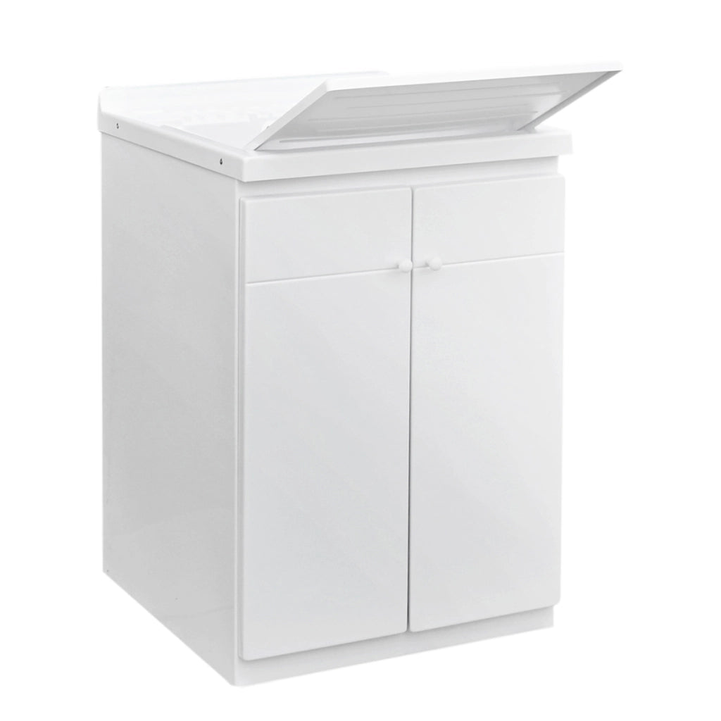 LAVATOIO CON MOBILE IN ABS E CON TAVOLA IN POLIPROPILENE- L cm. 60  x  P cm. 60 (2 ante)- DH- pezzi 1
