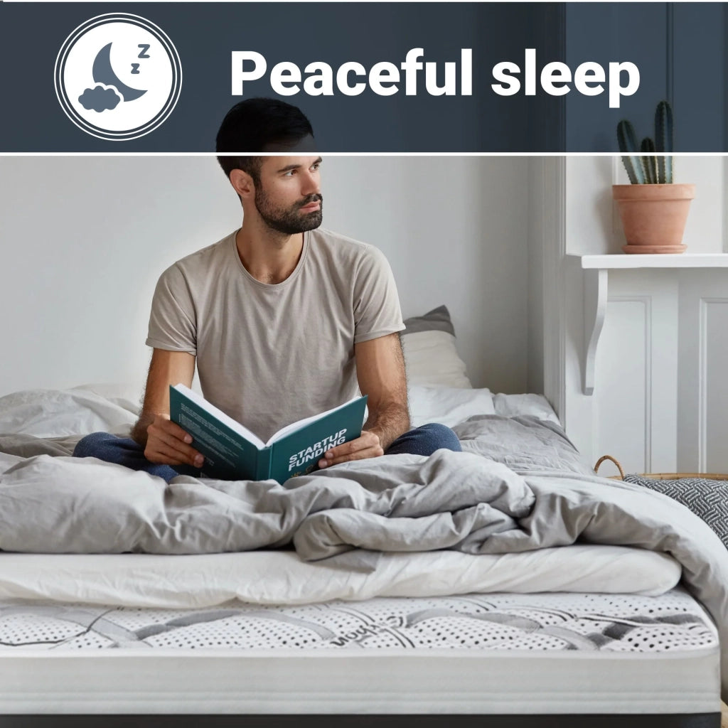Materasso in Memory Foam Singolo 85x185 Altezza 22 cm | Rigidità media/alta | Tessuto Anallergico e Traspirante | Proprieta' Ortopediche Automodellanti | Prodotto in Italia